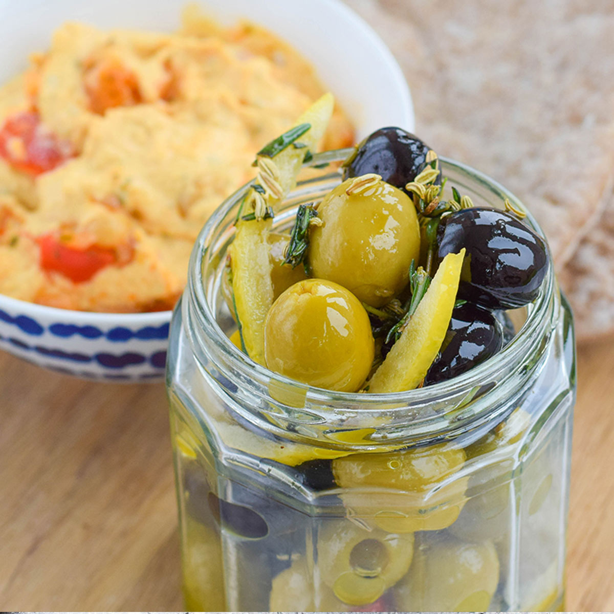 Italian Inspired Mixed Marinated Olives Recipe