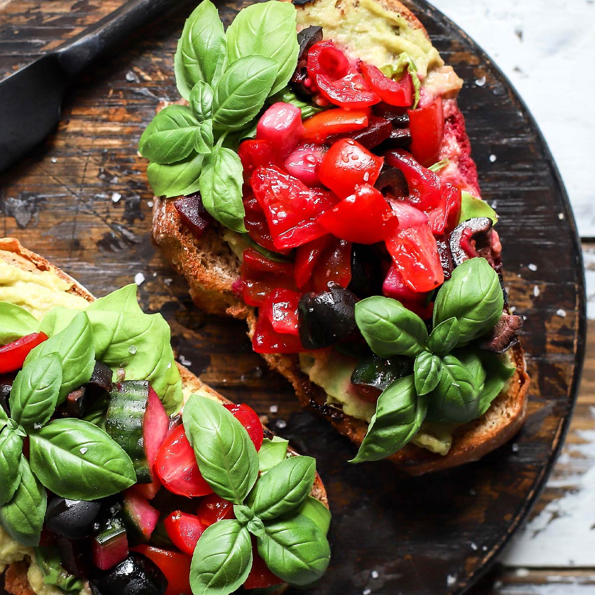 Olive Beetroot Bruschetta Recipe