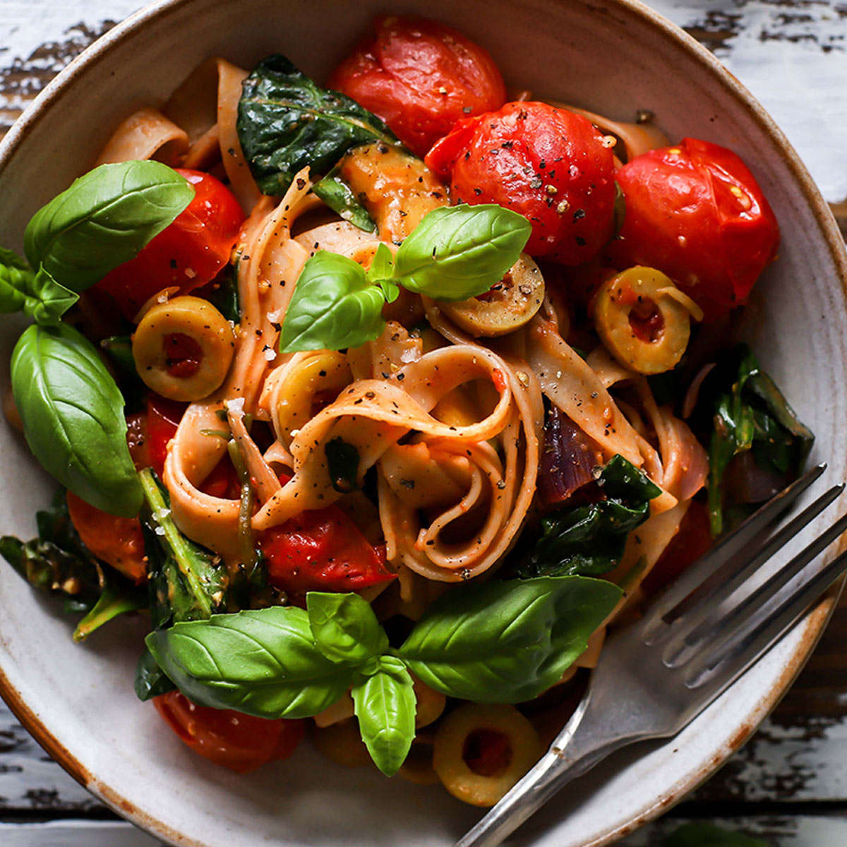 Piquillo Pepper Filled Olive Pasta Recipe