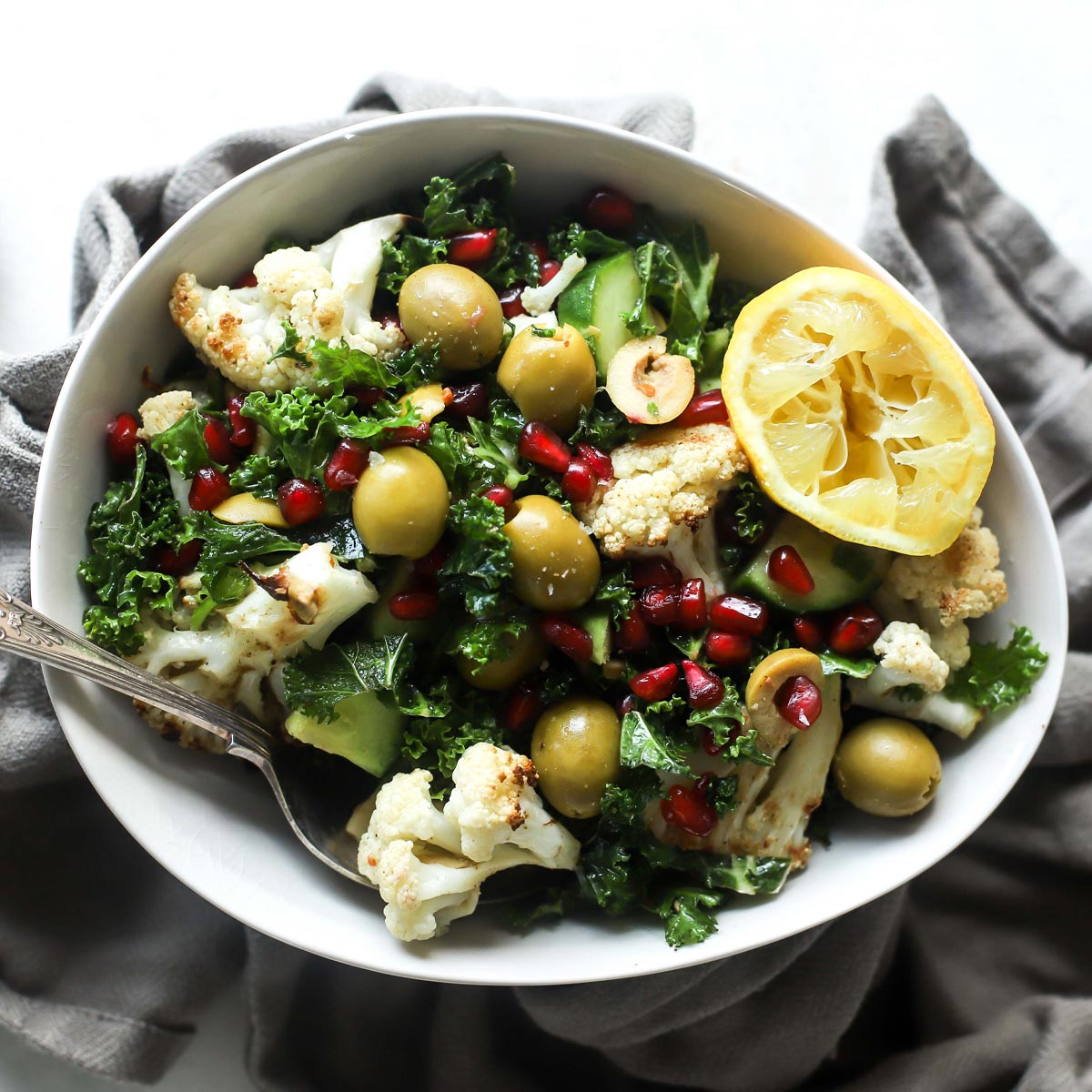 Roasted Cauliflower Olive Salad Recipe